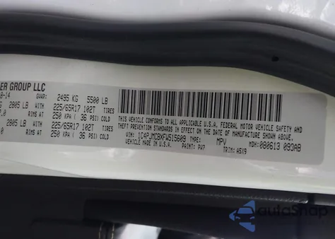 2015 Jeep Cherokee Latitude z USA, uszkodzony, nr VIN 1C4PJMCBXFW515609